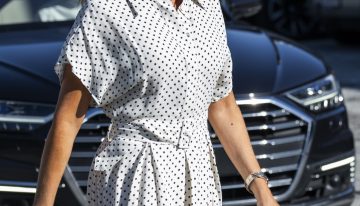 Marie de Dinamarca lleva el vestido de lunares más bonito de Mango y tiene un truco de estilo que siempre funciona