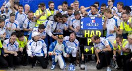 El blooper de Isack Hadjar en la tarde más feliz de su carrera: rompió el trofeo, tras conseguir su primer podio en la F1