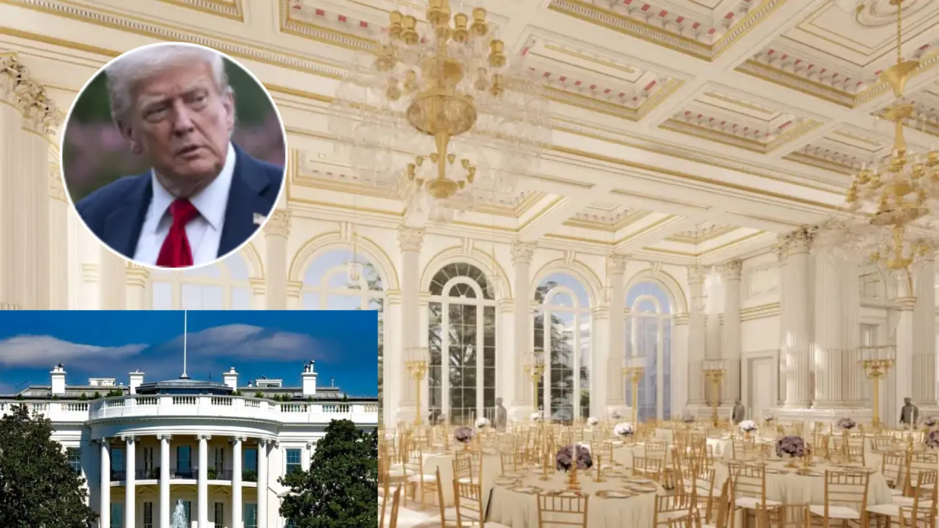 La nueva obsesión de Trump para 2029: una Casa Blanca más grande con un amplio salón de baile