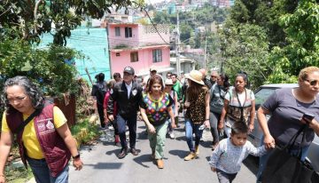 ​Clara Brugada presenta «Mi ciudad se pone guapa y mi colonia también»; anuncia rescate integral de barrancas