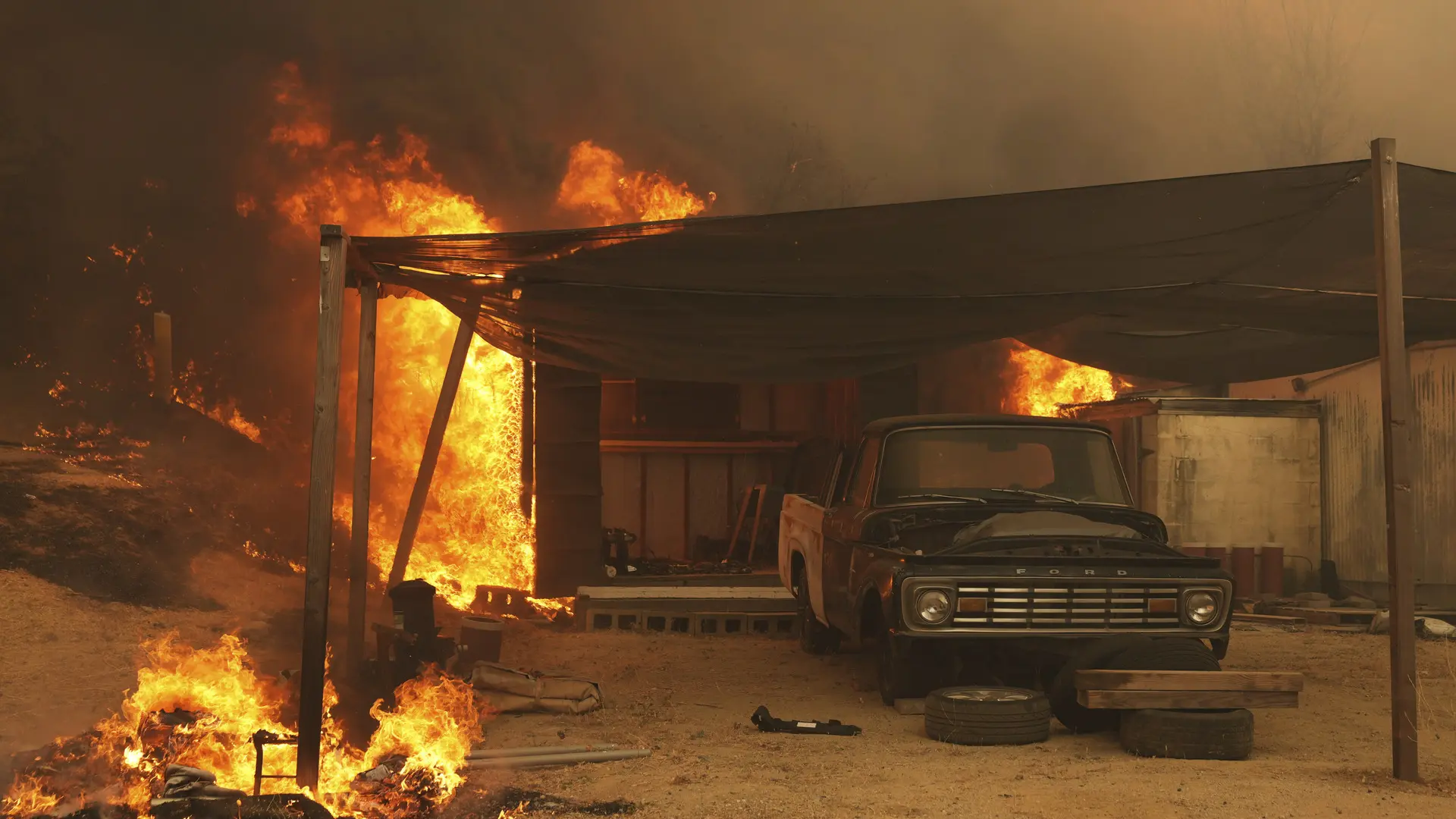 Las infernales imágenes de los incendios que asolan el sur de California