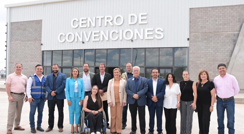 Maru Campos supervisa obra de construcción del Centro de Convenciones de ciudad Cuauhtémoc