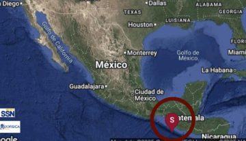Sismo 6.0 sorprende a Chiapas en la frontera con Guatemala