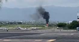 Avión Cessna sufre accidente en Aeropuerto Internacional de Cuernavaca; reportan dos heridos