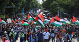 Marcha pro-Palestina en la CDMX finaliza con incidentes menores