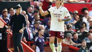 Arsenal, en el debut de Heinze como ayudante de Arteta, le ganó a Manchester United que no tuvo ni en el banco a Garnacho