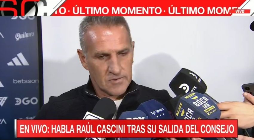 Raúl Cascini habló tras su salida del Consejo de Fútbol de Boca: «Como yo ya no trabajo más en el club a partir de ahora nos vamos a ver las caras»