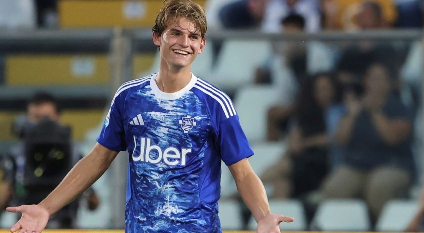Nico Paz, la joya argentina del Como que llegó a la tapa de un diario de España y sueñan juntar con Mastantuono: «El Real Madrid le espera»