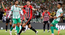 Cardona tuvo una noche de terror en la Libertadores: erró dos penales frente al San Pablo de Crespo y complicó a Atlético Nacional