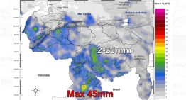 Onda tropical número 28 generará nubosidad y lluvias en varios estados de Venezuela este #20Ago