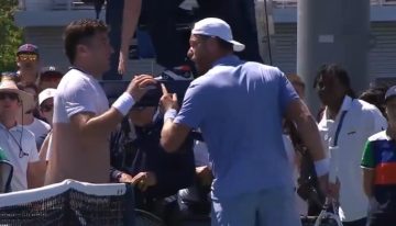 «Segundo, Francia»: el feroz cruce de Federico Gómez en el US Open, cara a cara con Hugo Grenier