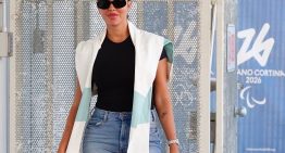 Georgina se va de Venecia con un look de vaqueros y en la redacción opinamos que nunca ha estado más guapa