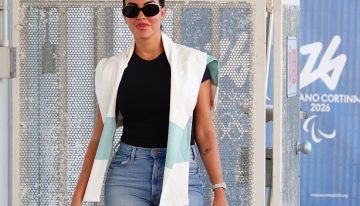 Georgina se va de Venecia con un look de vaqueros y en la redacción opinamos que nunca ha estado más guapa