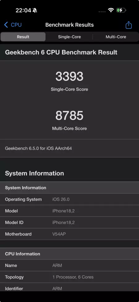 Iphone 17 Pro Geekbench
