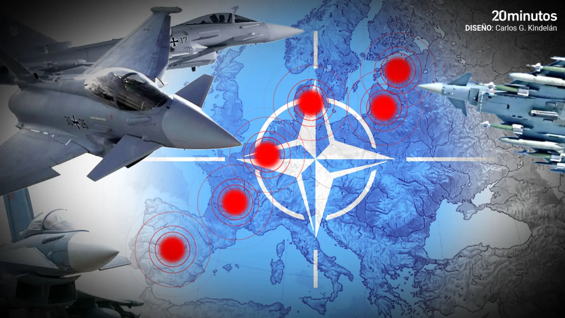 Así funciona la «policía aérea» de la OTAN que vigila los cazas de Putin: actúan siguiendo un protocolo de cinco fases y en pocos minutos