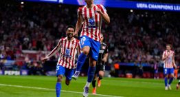 Atlético de Madrid, siguió intratable con los argentinos: Julián Álvarez «picó» un penal y Giuliano Simeone hizo goleador a Griezmann en la Champions