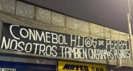 Las fuertes banderas de los hinchas de Alianza Lima para la U. de Chile, tras el escándalo con Independiente por la Copa Sudamericana