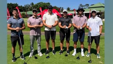 Los Pumas calientan motores para el choque con Sudáfrica y algunos jugadores ya buscan los palos, pero de golf