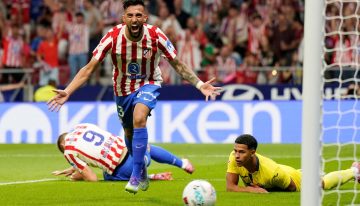Nico González debutó con gol en el Atlético de Madrid, que le ganó a Villarreal la noche en que Julián Álvarez encendió alarmas en el Cholo