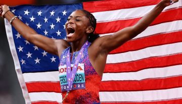 Mundial de atletismo de Tokio: Melissa Jefferson-Wooden voló sobre la pista del Estadio Olímpico  y es la nueva reina de la velocidad