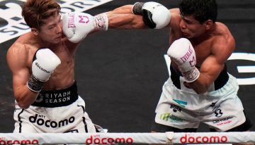 Inoue, el 'monstruo' japonés, sigue siendo el rey: venció por puntos al uzbeko Akhmadaliev y retó desde el ring a su próximo rival
