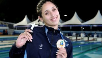 Agostina Hein arrasa en Brasil y ya suma seis oros en el Sudamericano Juvenil de natación