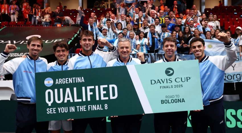 Se sorteó el Final 8 de la Copa Davis 2025: Argentina jugará con Alemania en cuartos y ya conoce su camino en Bolonia