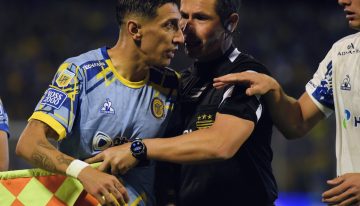 La furia de Angel Di María tras el empate de Rosario Central contra Talleres de Córdoba: «Después dicen que los árbitros nos ayudan…»