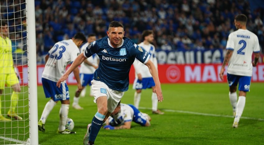 Maravilla Martínez llegó a los 50 goles en Racing vs Vélez y se acerca a una marca de Diego Milito: «Hay que estar ahí…»