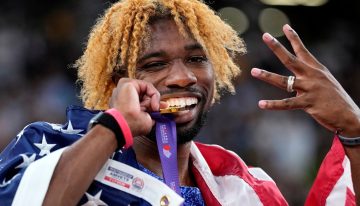 Fiesta total del USA Team en el Mundial de Atletismo: Jefferson-Wooden logró un doblete en velocidad y Noah Lyles igualó a Usain Bolt