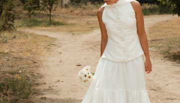 La novia que se casó con un chaleco bordado más bonito y elegante que el mejor vestido