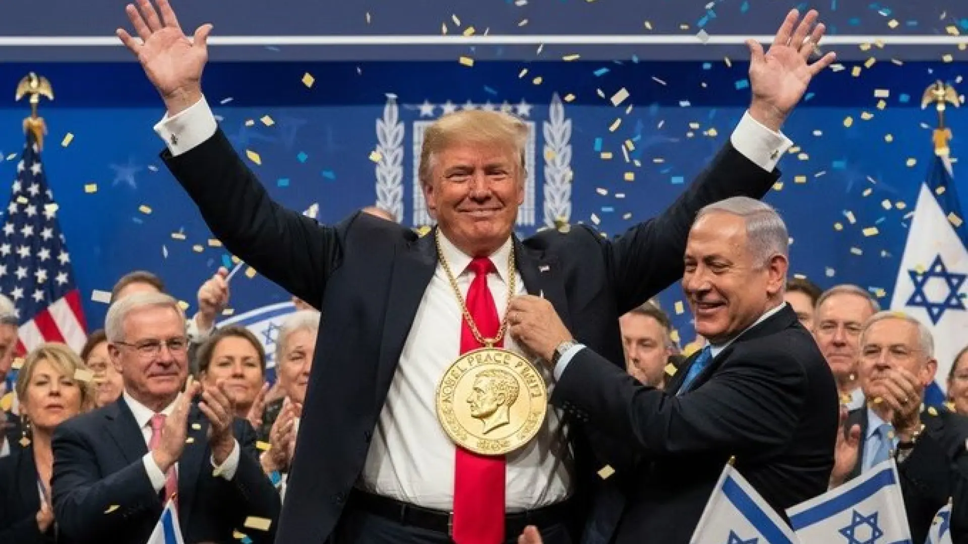 Netanyahu insiste en que Trump debe recibir este viernes el Nobel de la Paz con una imagen creada por IA