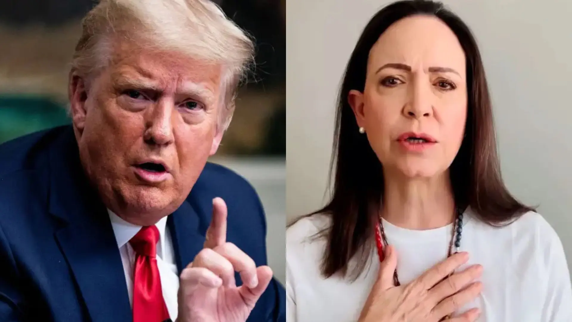Trump sostiene que María Corina Machado ha aceptado el Nobel de la Paz en su «honor»