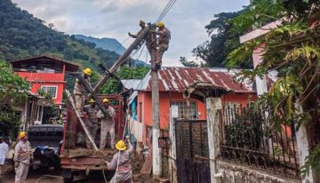CFE reporta restablecimiento de electricidad al 100% en estados afectados por lluvias