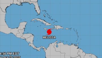 Melissa se convierte en huracán en el Caribe