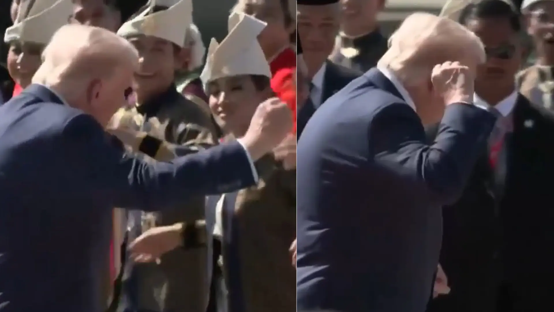 El animado baile de Donald Trump en Malasia nada más bajar de su avión El animado baile de Donald Trump en Malasia nada más bajar de su avión