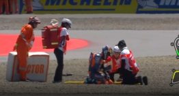 Valentín Perrone sufrió un estremecedor accidente en el Moto3 de Indonesia: lo chocaron por detrás y voló por el aire en plena curva