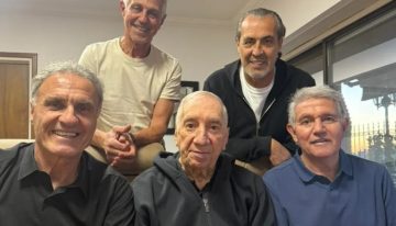 Ruggeri, Burruchaga, Batista y Giusti volvieron a visitar a Carlos Bilardo: «Felicidad de verlo tan bien y compartir»