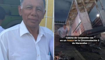 Humilde trabajador de Corpoelec tiene meses preso porque su camión cayó en un hueco