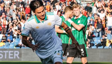 Dybala metió un golazo de derecha para que la Roma quede como líder en Italia con Napoli y dejó un festejo especial para su hijo en camino