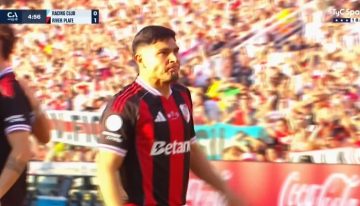 Maxi Salas, el más apuntado en Rosario: pasó de los insultos de los hinchas de Racing a marcar el gol de River en pocos minutos