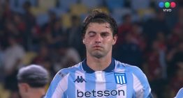 Santiago Sosa quedó con el ojo como un boxeador por un codazo de Marcos Rojo en la semifinal de la Libertadores de Flamengo vs Racing