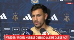 Leandro Paredes y la decisión de no viajar para el velatorio de Russo: «Miguel hubiese querido que lo represente jugando al fútbol»