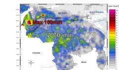 Inameh alerta sobre chubascos y descargas eléctricas en varias regiones de Venezuela este #4Oct