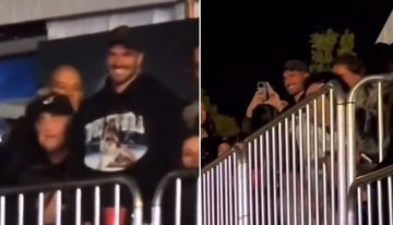 Rodrigo De Paul, presente en el recital de Tini Stoessel: sonrisas, ovación y un particular look