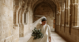 La novia navarra que lució un vestido que podría haber salido del atelier de Cristóbal Balenciaga