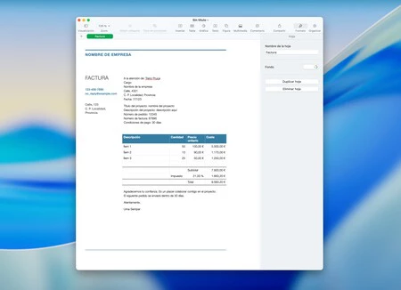 Autonomos con una factura hecha en un Excel, Numbers y enviada como PDF no requerirá utilizar Verifactu