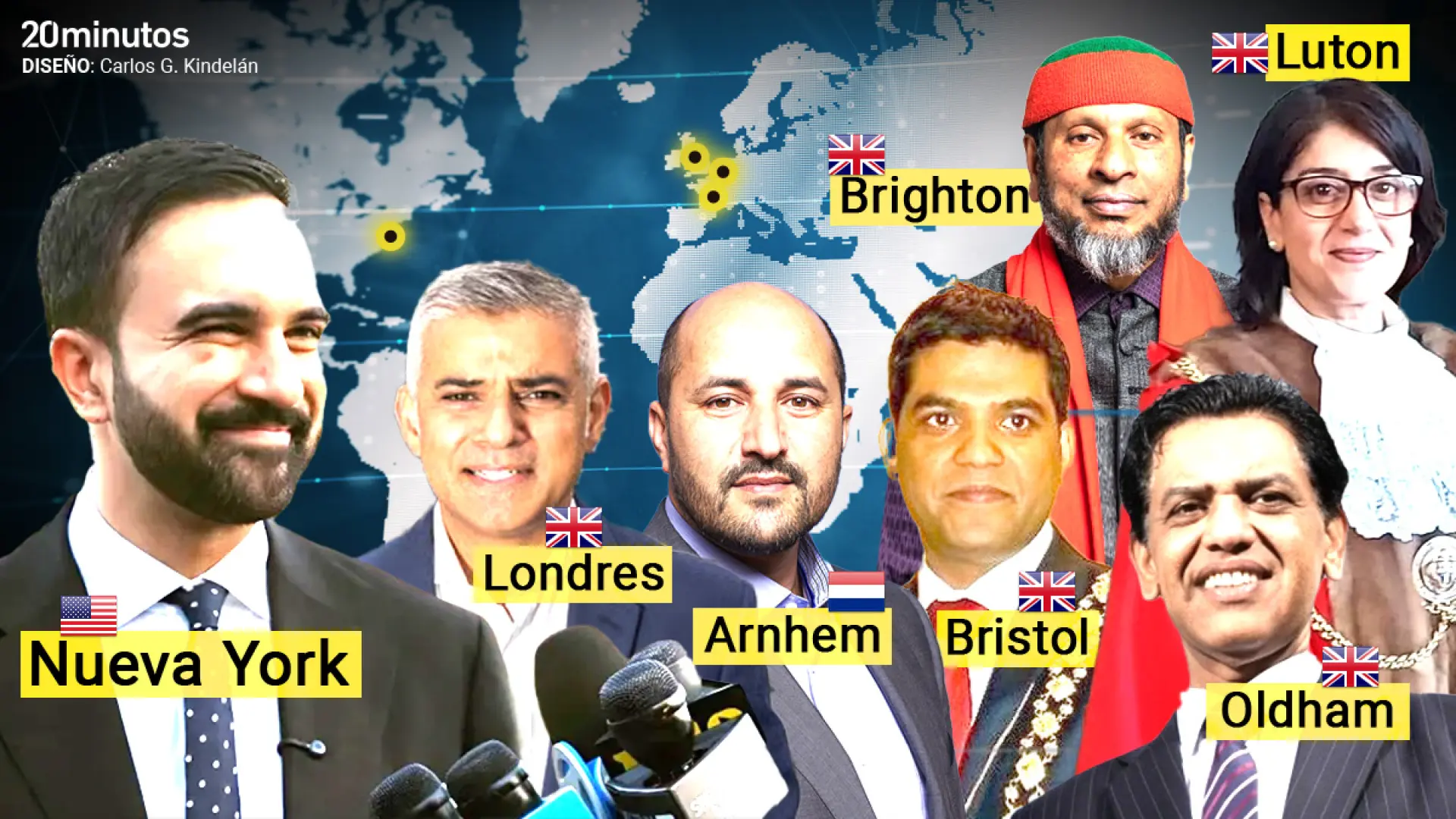 Nueva York no es la primera: estas son las otras grandes ciudades de Occidente que han elegido a un alcalde musulmán