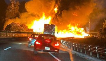 Explota pipa en la Autopista México-Puebla
