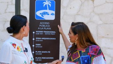 Acceso libre y gratuito a playas públicas de Tulum son un derecho y no un privilegio: Mara Lezama